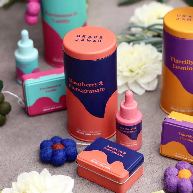 Grace & James Soy Wax Candle | Tigerlily & Jasmine available at The Honey Emporium