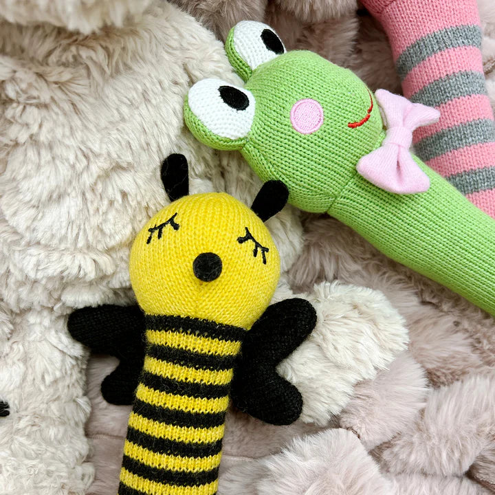 Knit Rattle Bumble Bee