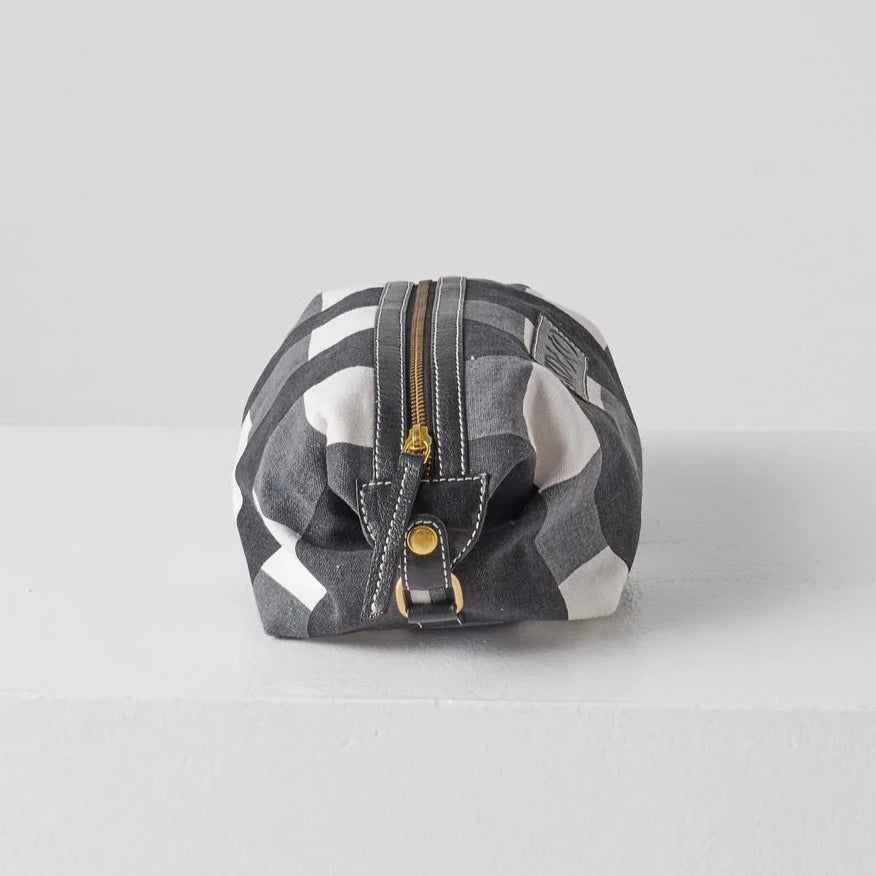 Kip&Co Toiletry Back | Black & White Gingham available at The Honey Emporium