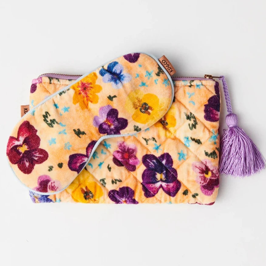 Kip&Co Velvet Eye Mask | Pansy available at The Honey Emporium