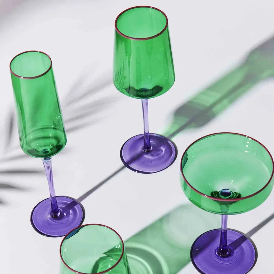 Kip&Co Vino Glass 2 Piece Set | Jaded available at The Honey Emporium