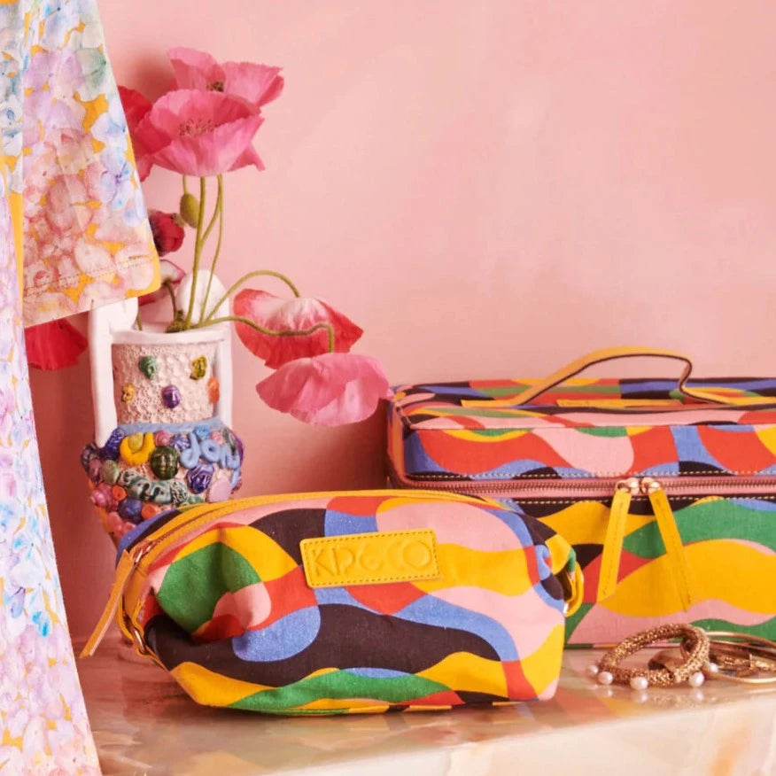 Kip&Co Colour Me Happy Toiletry Bag available at The Honey Emporium