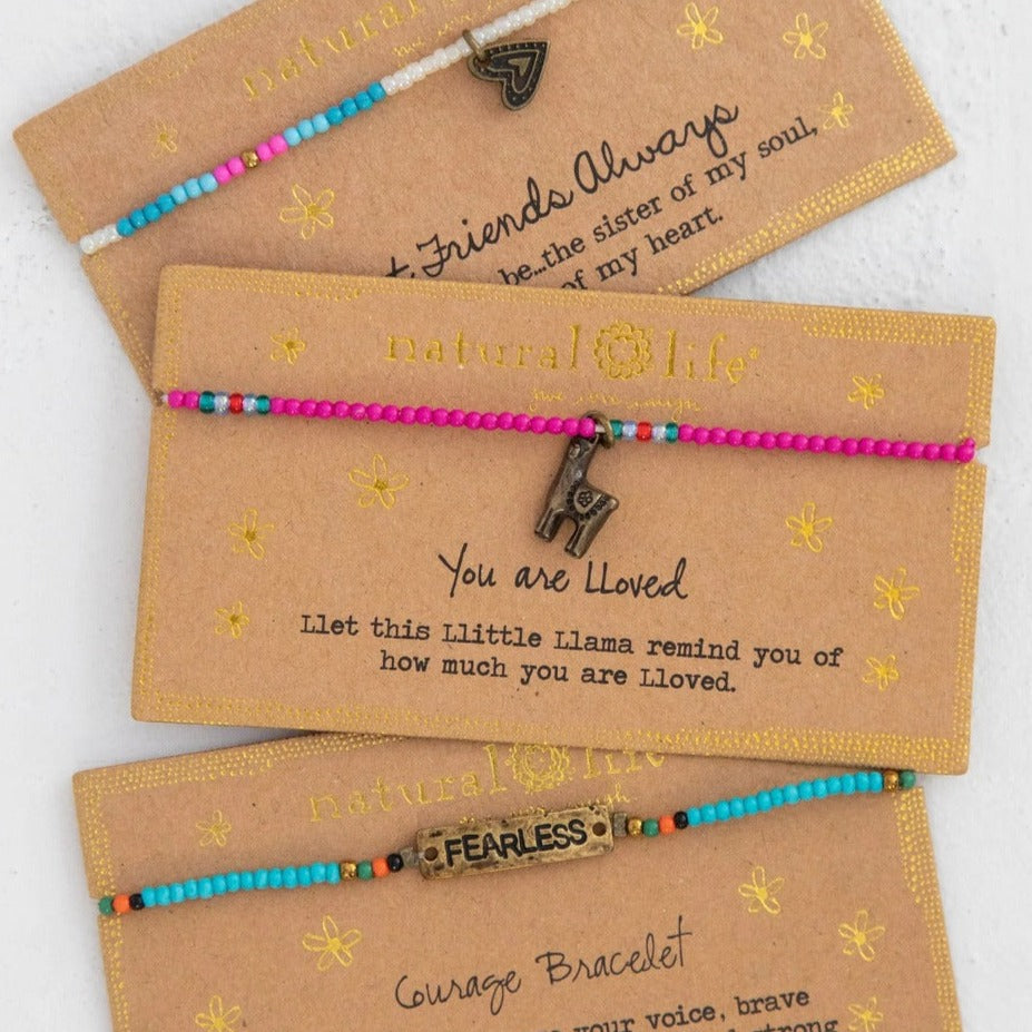 Natural Life Giving Bracelet | Llama available at The Honey Emporium