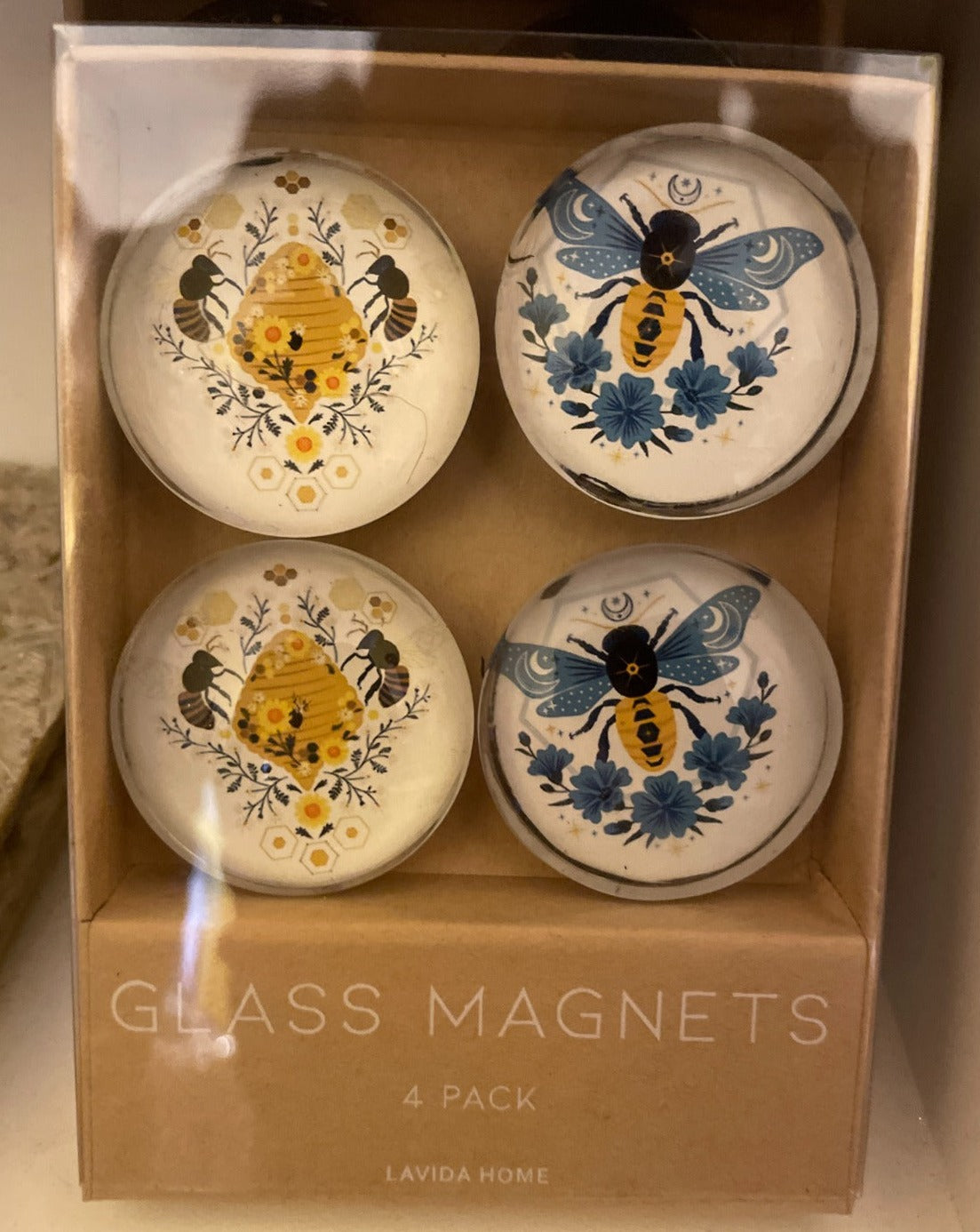 Large Glass Magnets | Bee available at The Honey Emporium