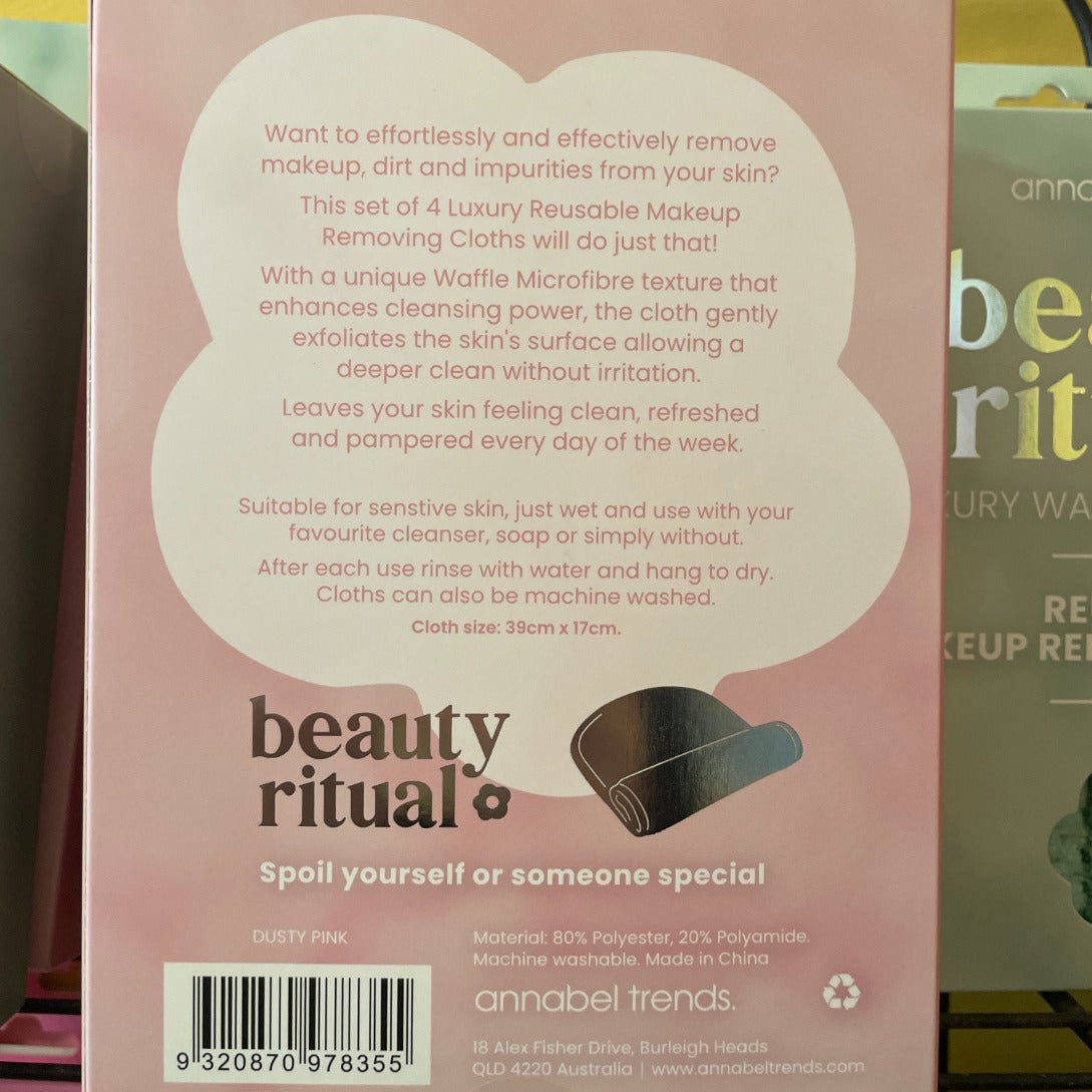 Annabel Trends Beauty Ritual Makeup Removing Cloths available at The Honey Emporium