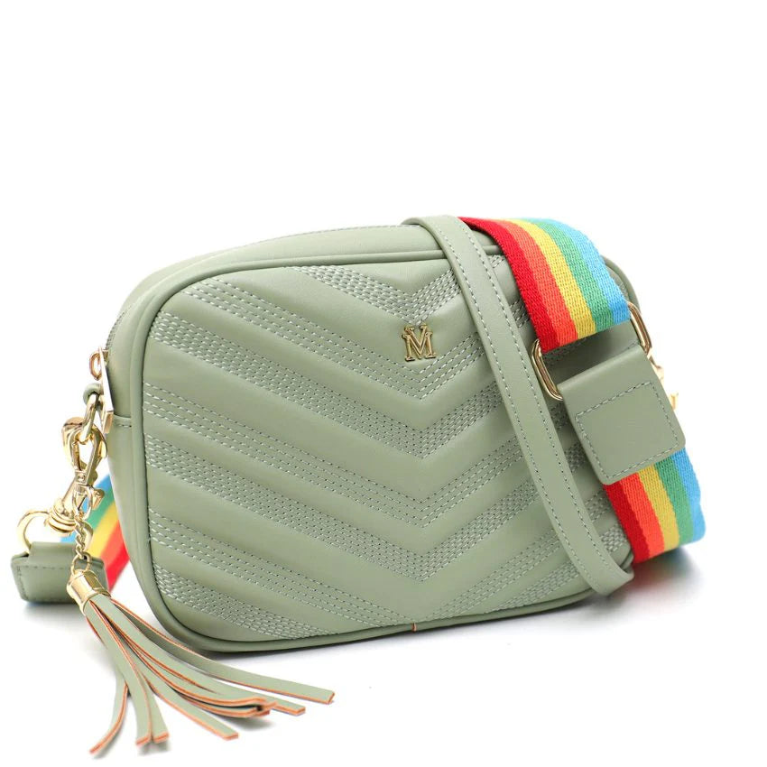 Vera May Amelia Vegan Leather Handbag | Light Green available at The Honey Emporium