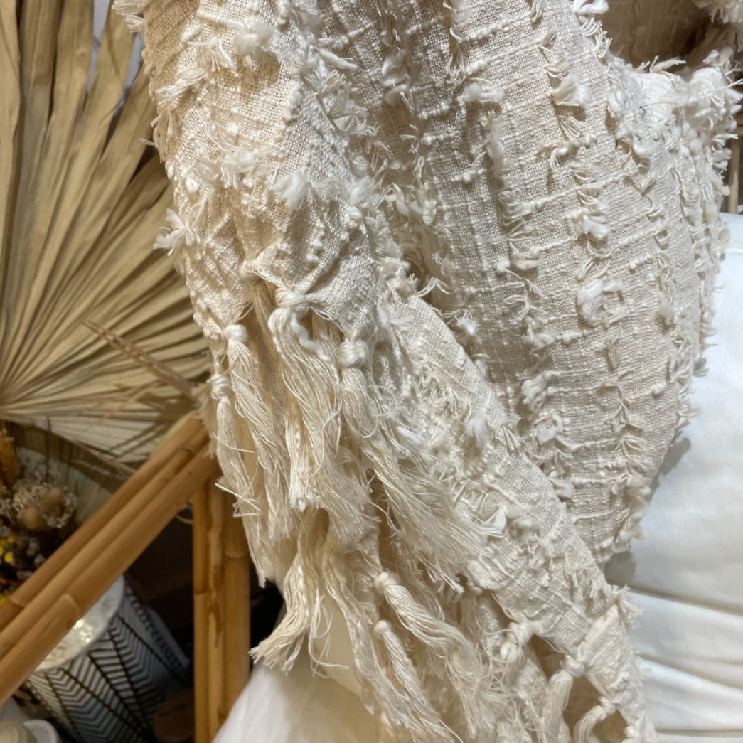 DWBH Natural Throw available at The Honey Emporium