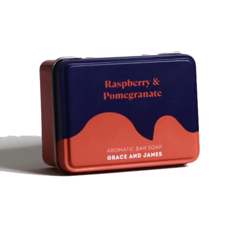 Grace & James Bar Soap | Raspberry & Pomegranate available at The Honey Emporium