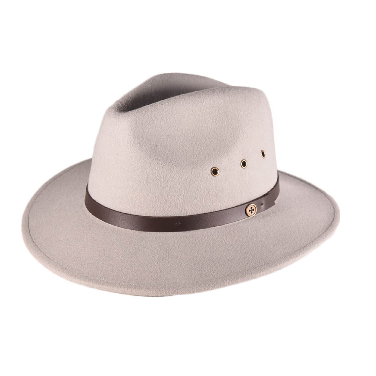 Fallen Broken Street The Crushable Ratatat Felt Hat - Mottle Grey available at The Honey Emporium