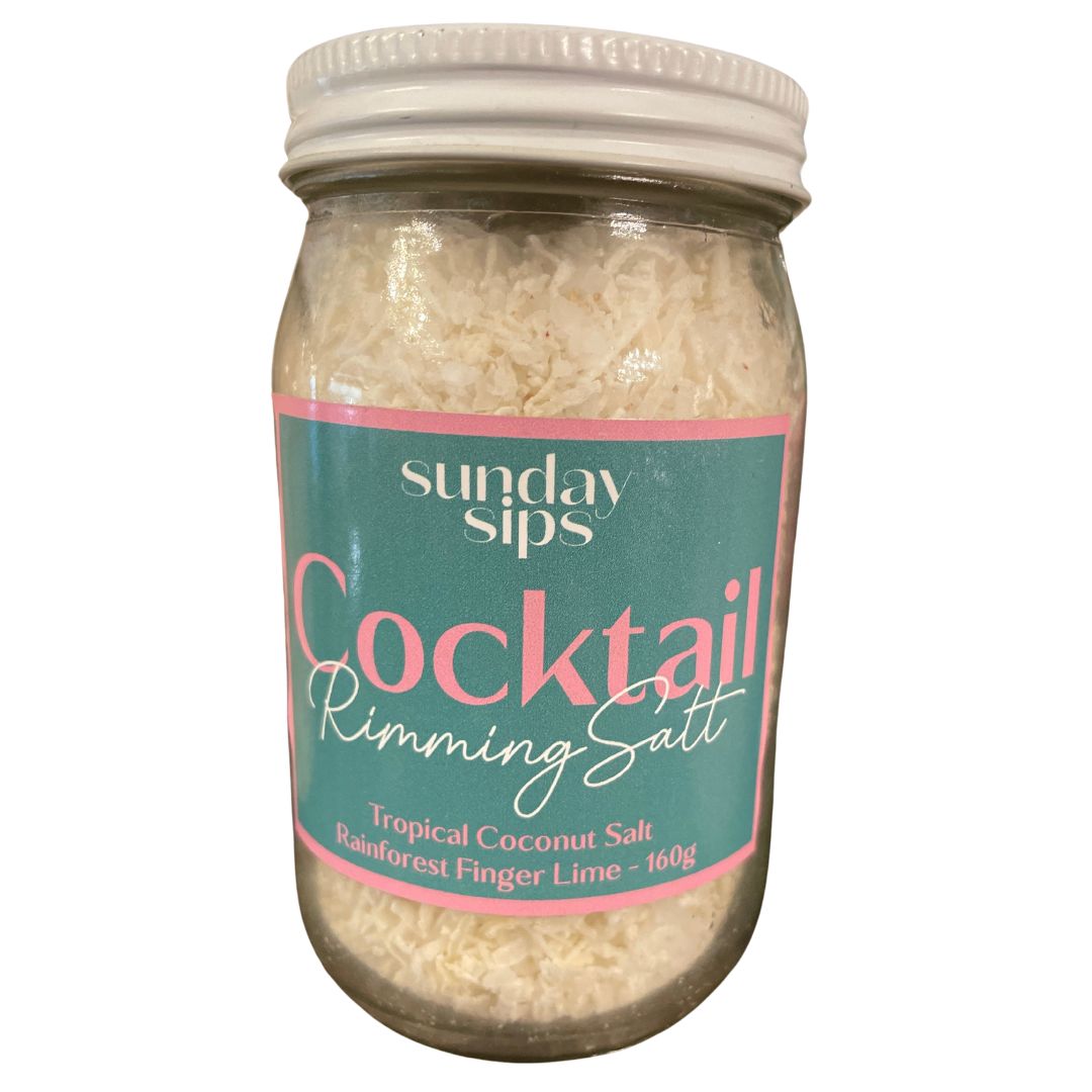 Sunday Sips | Tropical Coconut Rainforest Finger Lime Rimming Salt