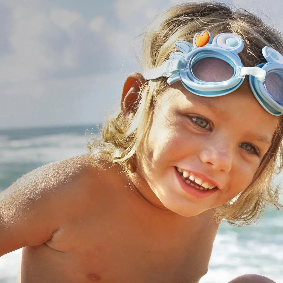 Sunnylife Mini Swim Goggles | Sonny Sea Crab available at The Honey Emporium