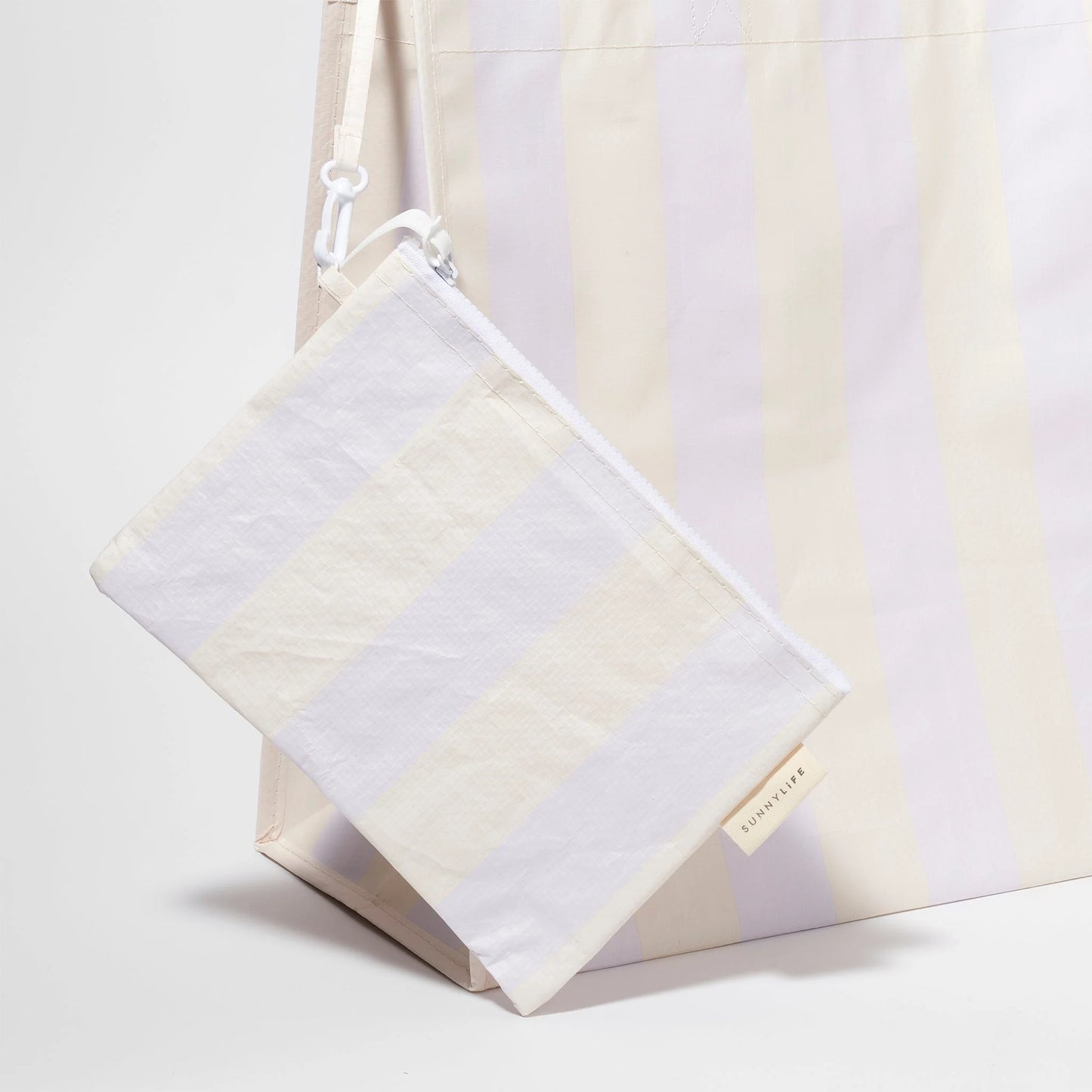 SUNNYLiFE Carryall Beach Bag Rio Sun Pastel Lilac Stripe