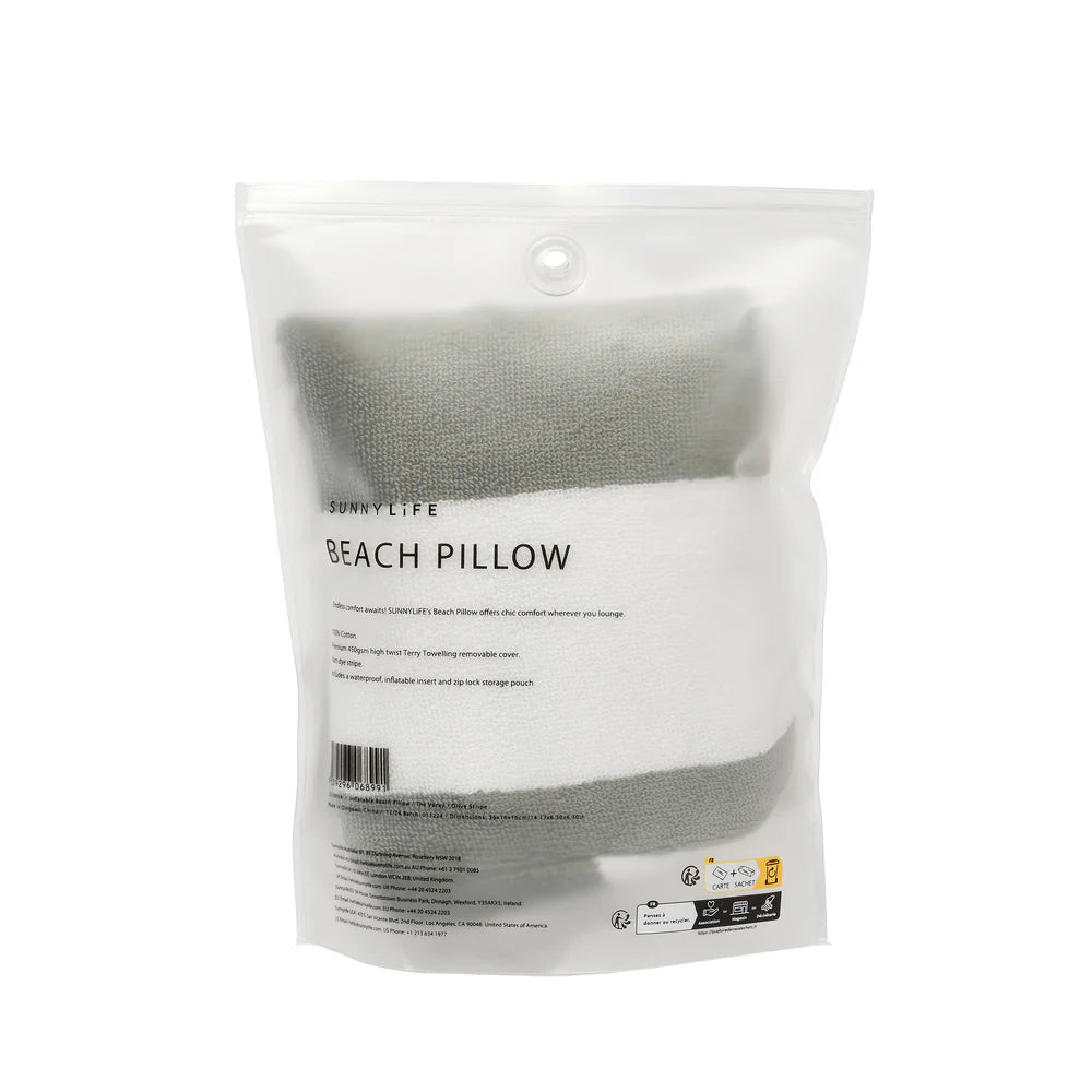 BEACH PILLOW - OLIVE