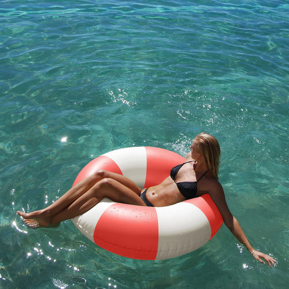 SUNNYLiFE Tube Pool Ring | Red available at The Honey Emporium