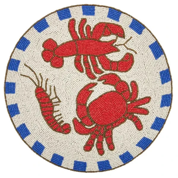 Coast to Coast Beaded Placemat | available at The Honey Emporium