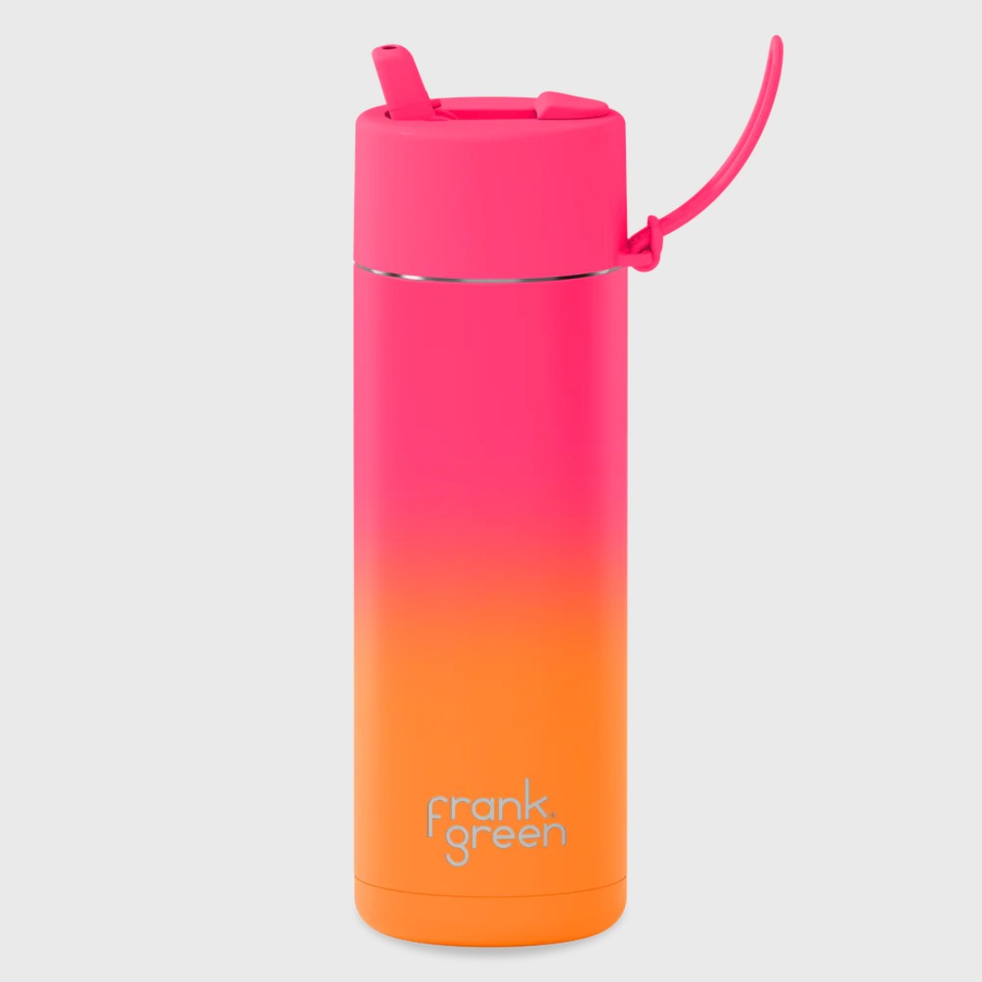 Frank Green Gradient Ceramic Reusable 595mL Bottle Summer Sunset available at The Honey Emporium