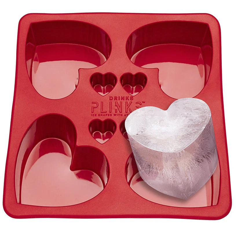 DrinksPlinks Ice Cube Tray | Love Hearts available at The Honey Emporium