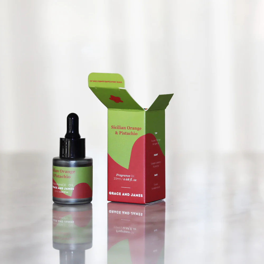 Grace & James Felt Air Freshener | Sicilian Orange & Pistachio