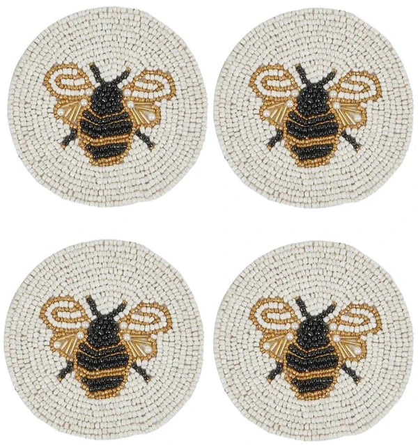 Coast to Coast Beaded Bee Coasters available at The Honey Emporium