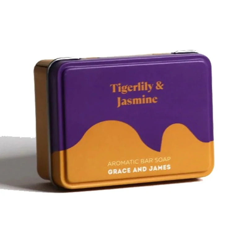 Grace & James Tigerlily and Jasmine Aromatic soap bar available at The Honey Emporium