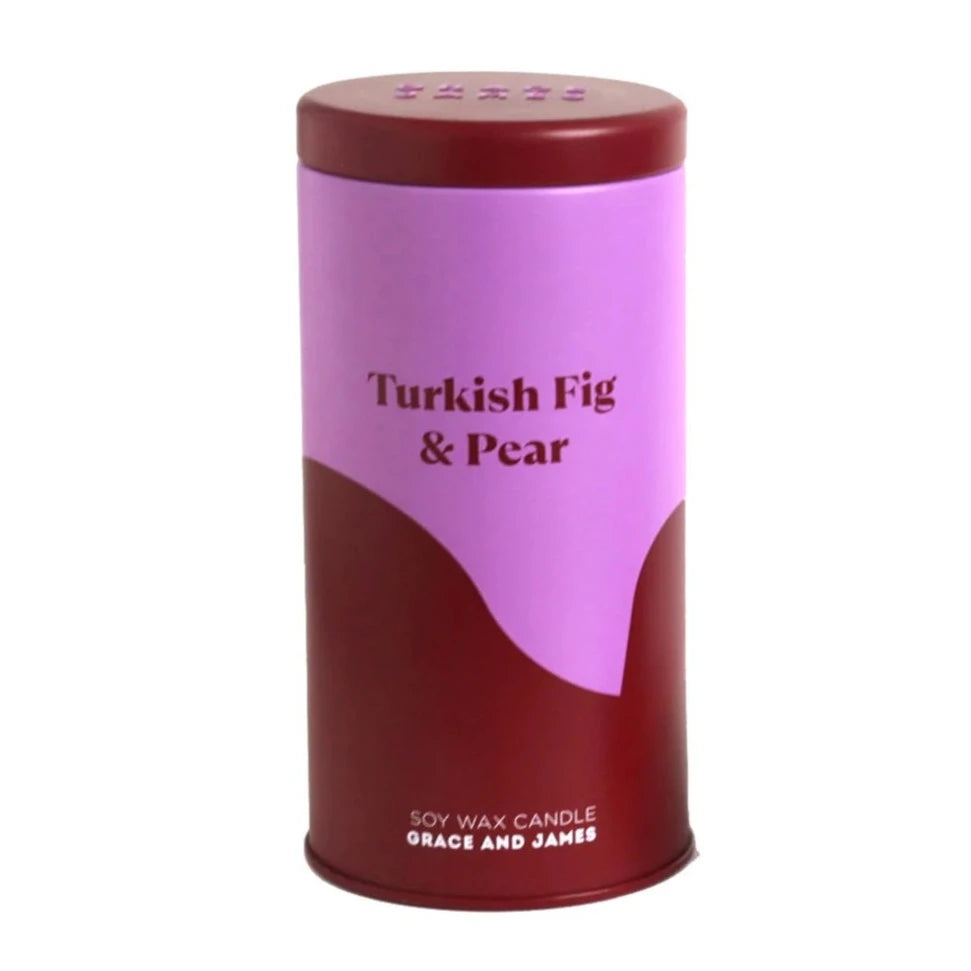 Grace & James Soy Wax Candle | Turkish Fig & Pear available at The Honey Emporium