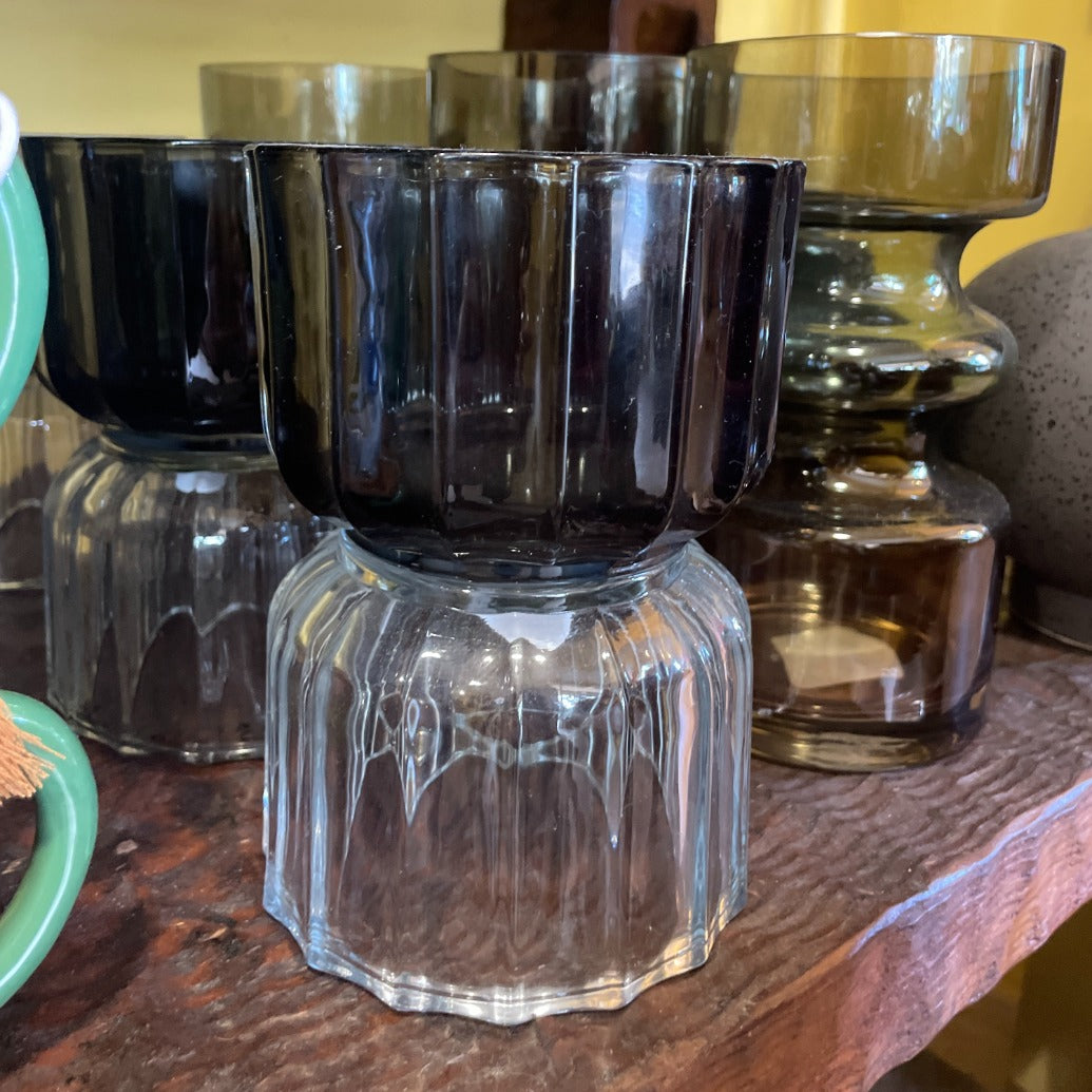 Black and Clear Vase available at The Honey Emporium