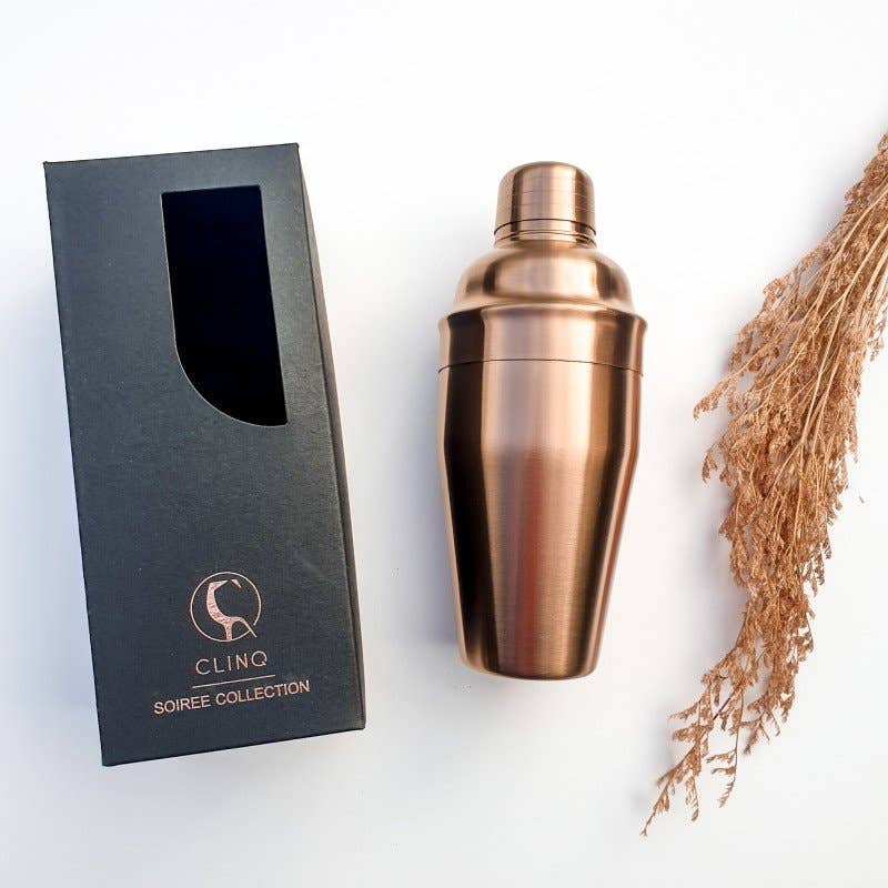 CLINQ Copper Cocktail Shaker