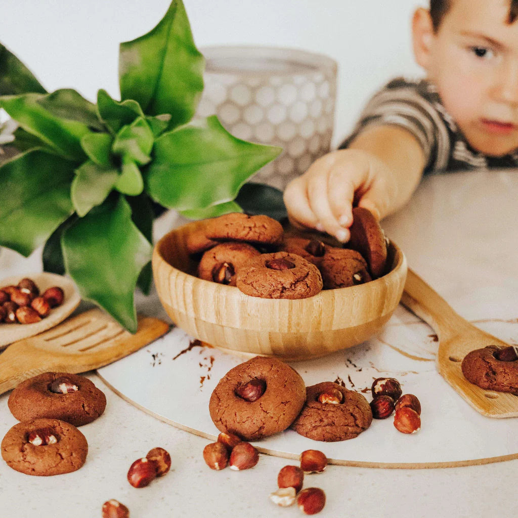 Emondo Kids Bamboo Bowl with Removable Suction available at The Honey Emporium