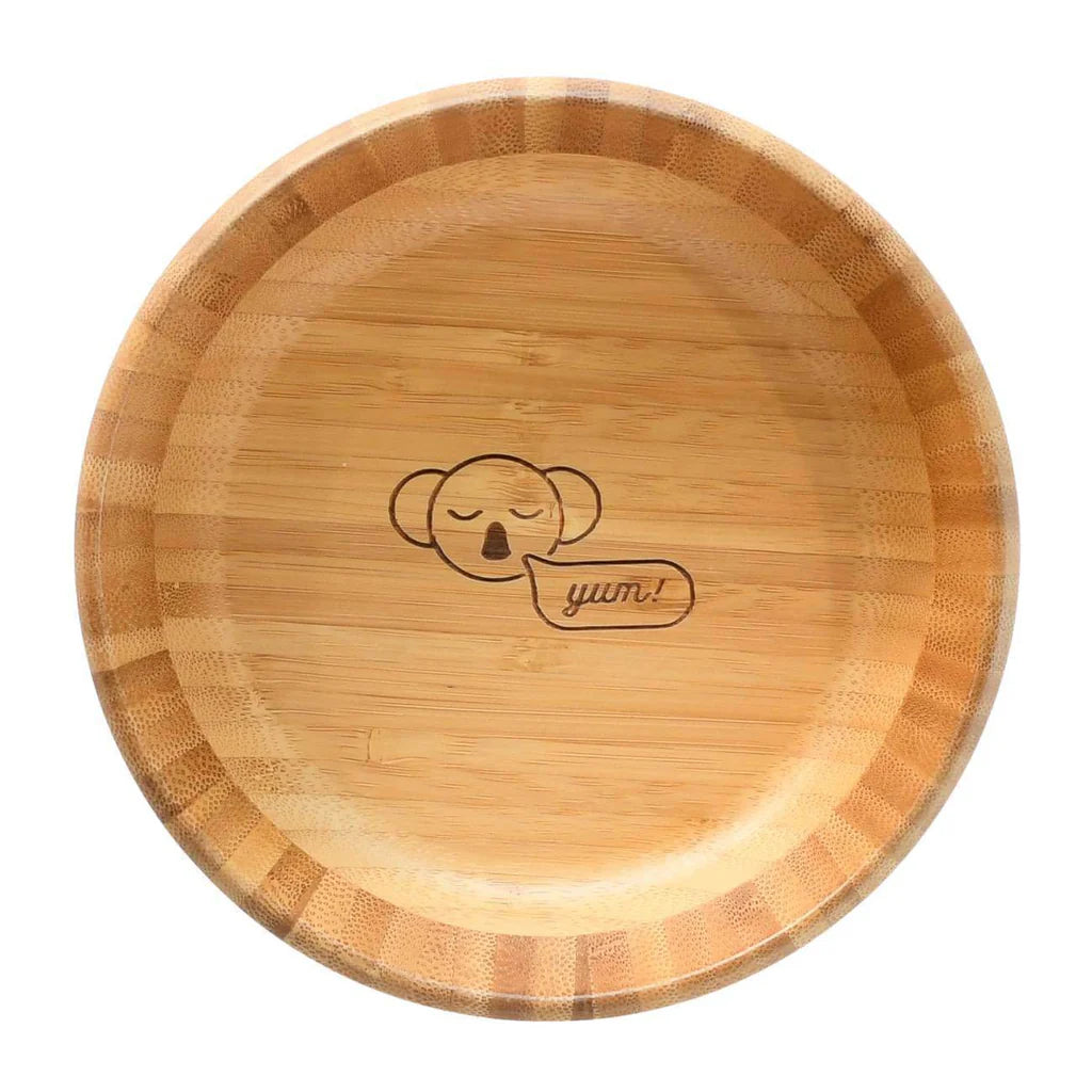 Emondo Kids Bamboo Bowl with Removable Suction available at The Honey Emporium
