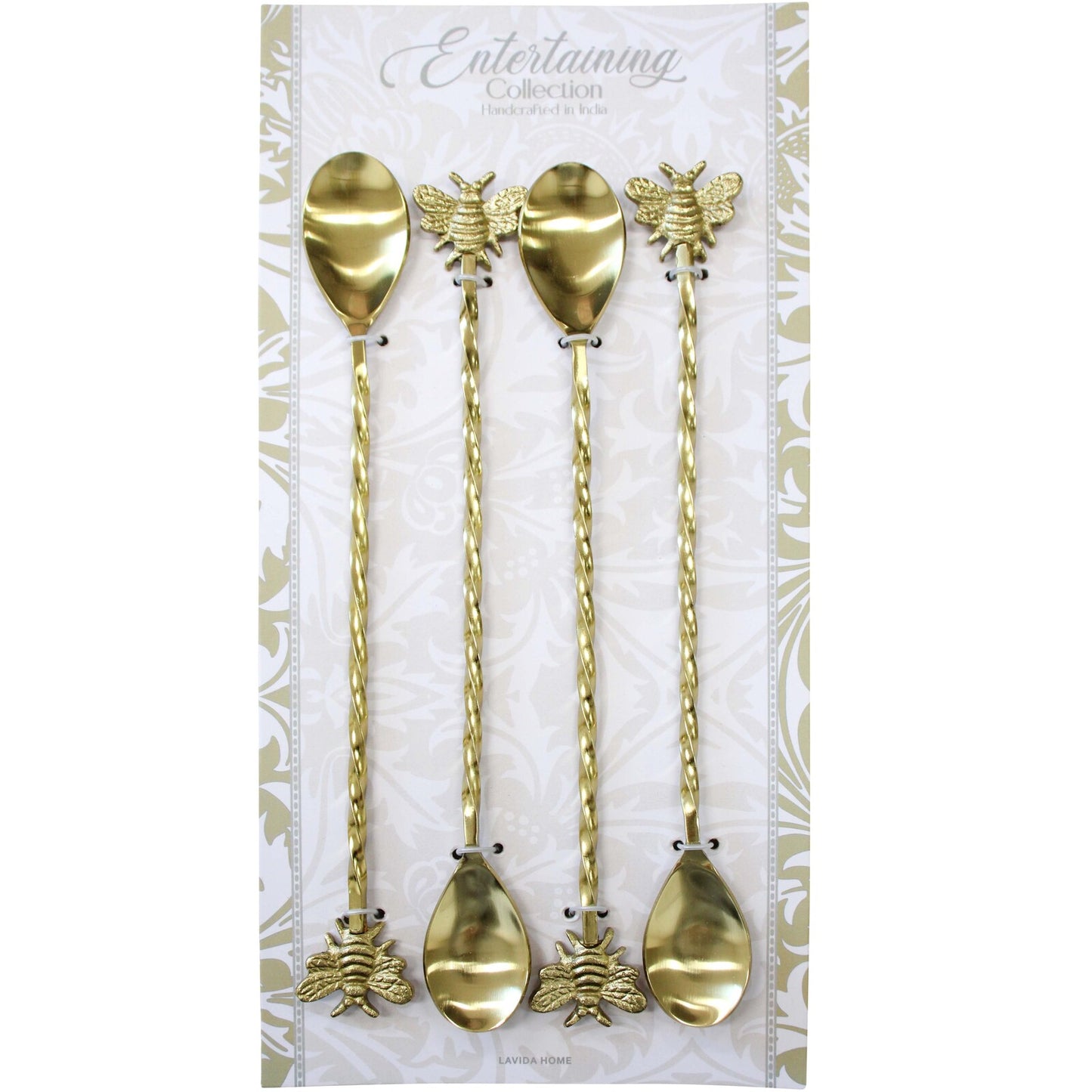 Brass Cocktail Stirrers | Bee from Lavida Home available at The Honey Emporium