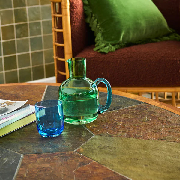 Kip & Co Pistachio Crush Carafe & Glass Set available at The Honey Emporium