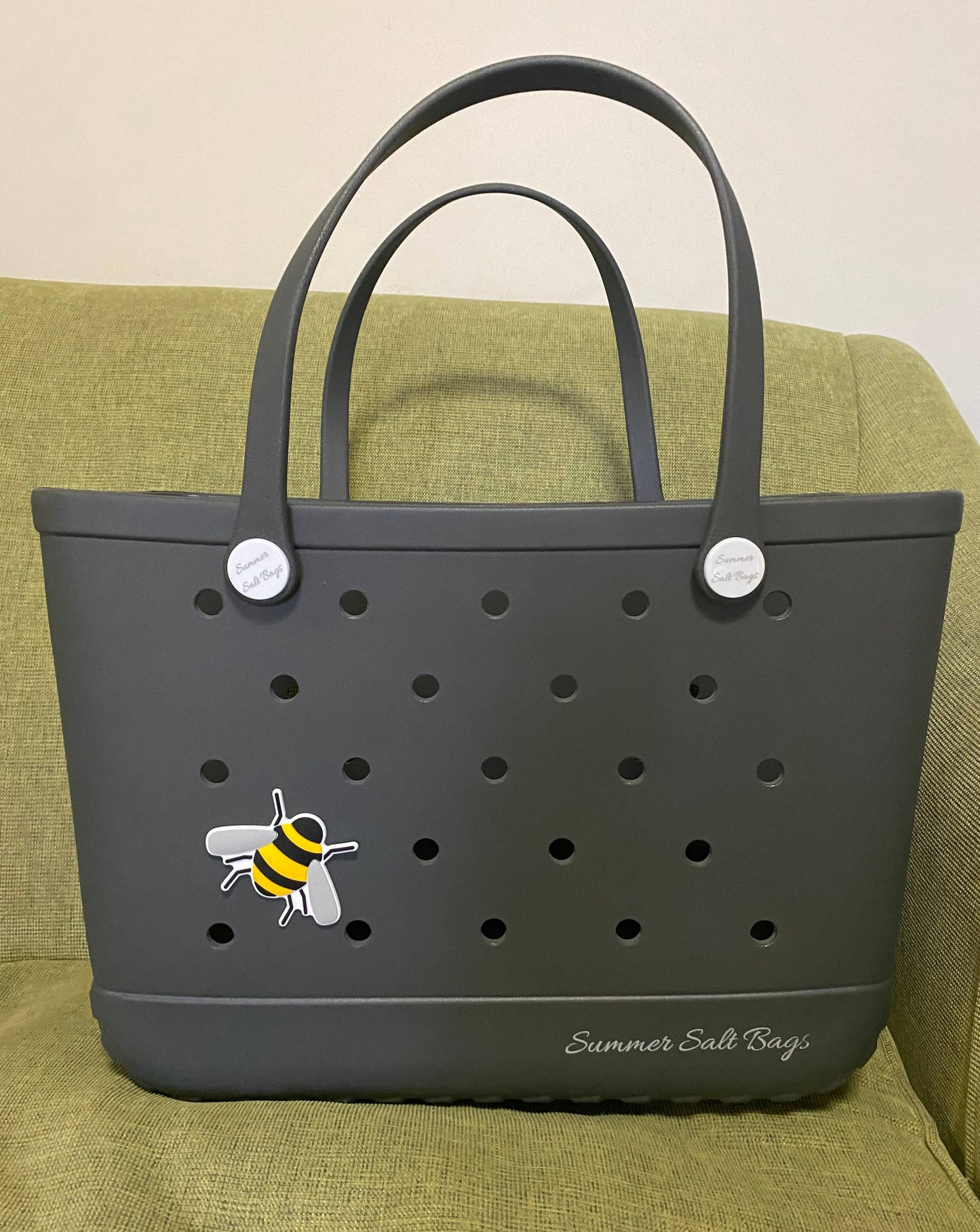 Summer Salt Bags Bumble Bee Charm available at The Honey Emporium