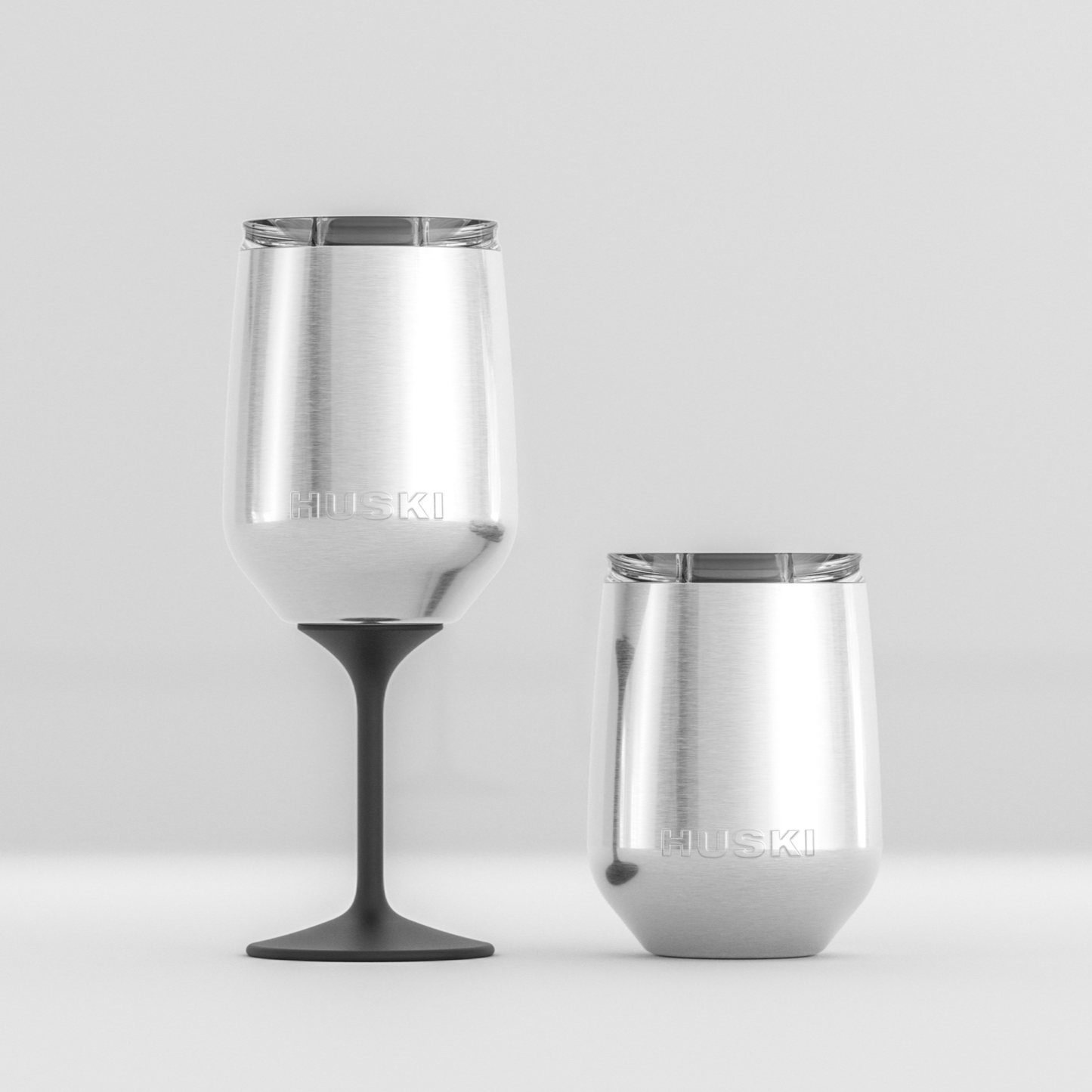 Huski Wine Tumbler 2.0 | Brushed Stainless available at The Honey Emporium