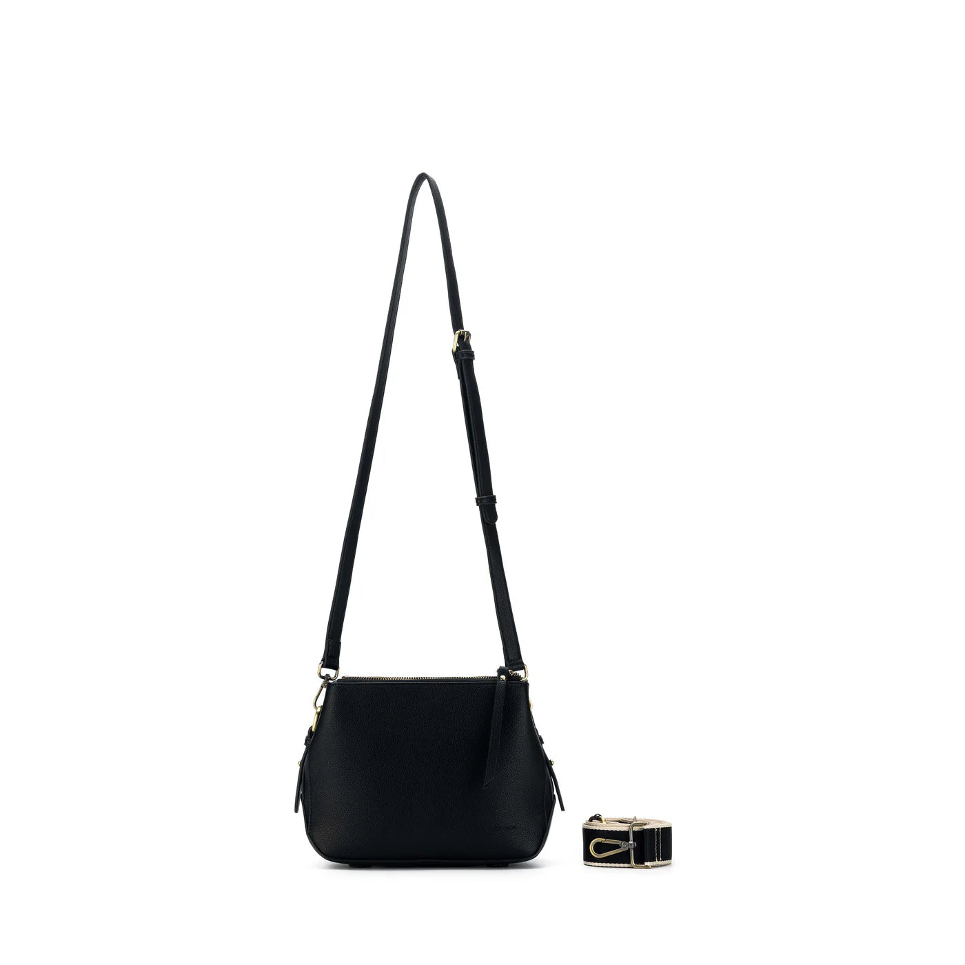 Black Caviar Cross Body Bag | Daniella available at The Honey Emporium