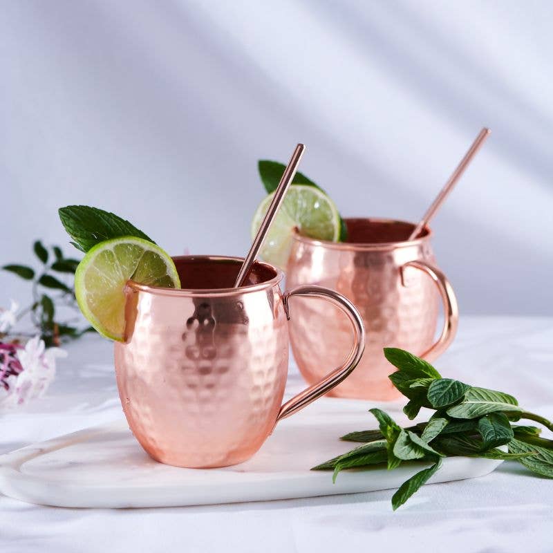 Copper Moscow Mule Mugs (Set of 2)