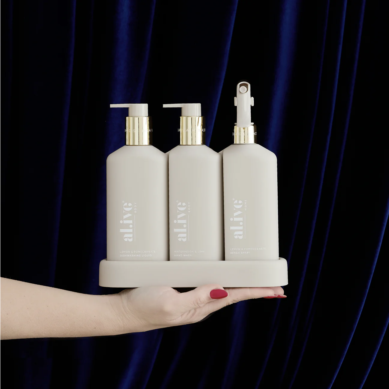 Al.ive Body Gold Edition Kitchen Trio available at The Honey Emporium
