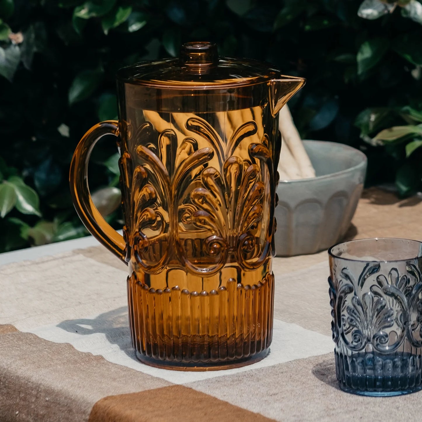 Flemington Acrylic Jug in Amber available at The Honey Emporium