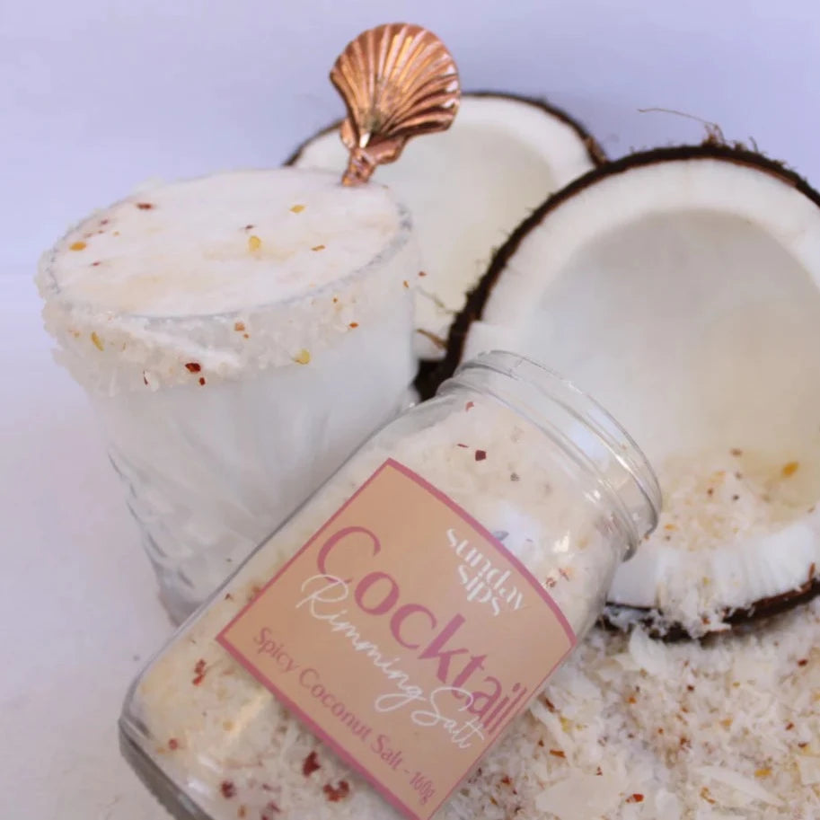 Sunday Sips | Spicy Coconut Rimming Salt available at The Honey Emporium