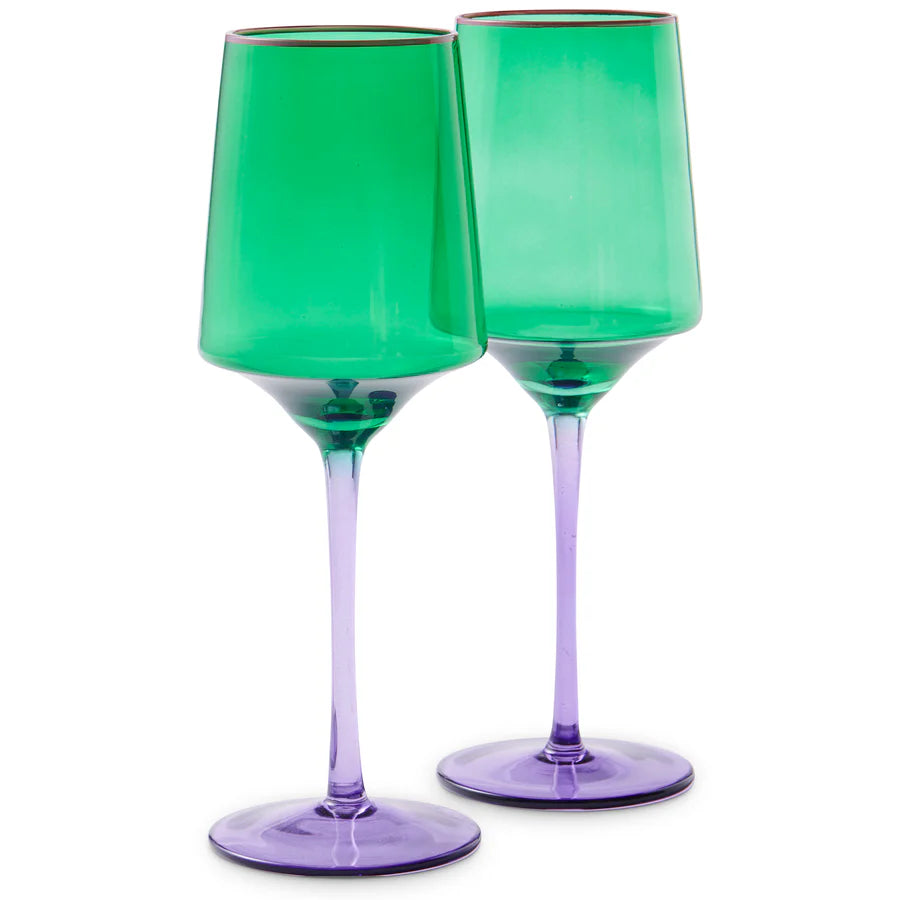 Kip&Co Vino Glass 2 Piece Set | Jaded available at The Honey Emporium
