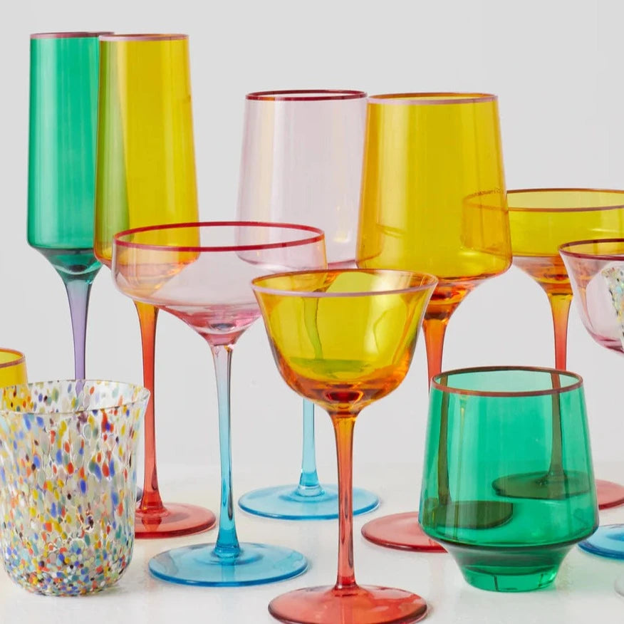 Kip&Co Champagne Glass 2 Piece Set | Tropical Punch available at The Honey Emporium