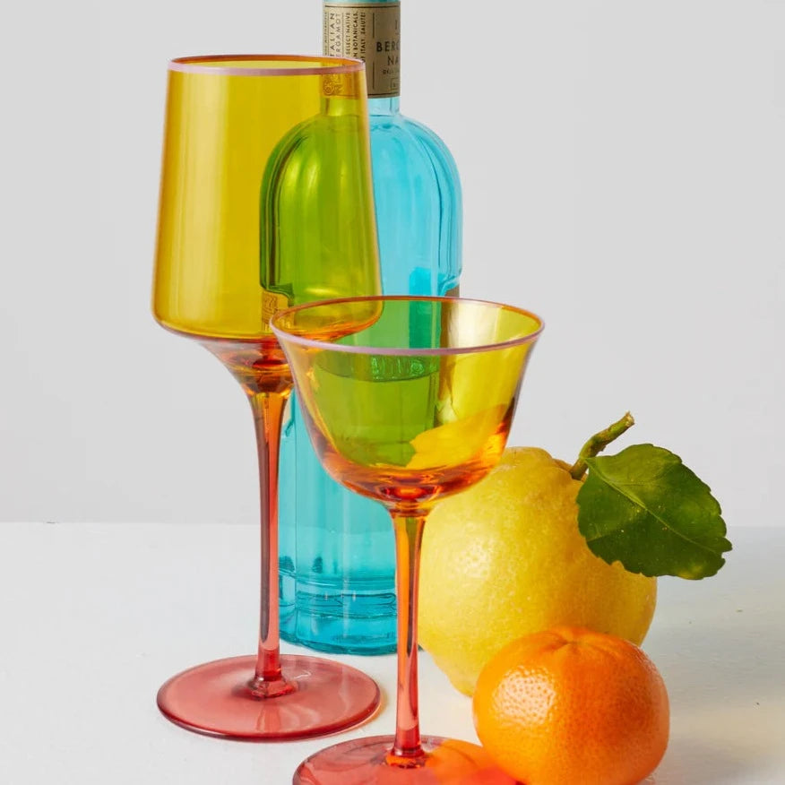 Kip&Co Vino Glass 2 Piece Set | Tropical Punch available at The Honey Emporium
