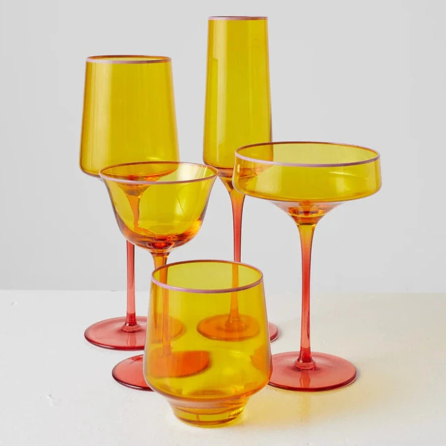 Kip&Co Tumble Glass 2 Piece Set | Tropical Punch available at The Honey Emporium