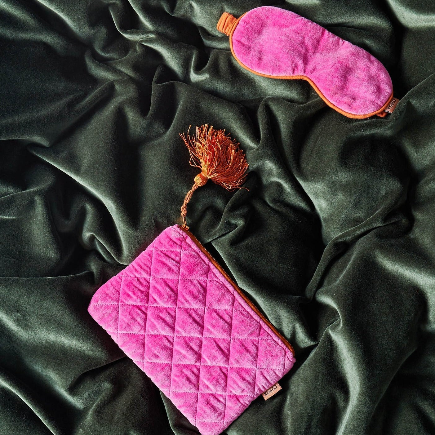 Kip&Co Sweet Talker Velvet Cosmetic Purse available at The Honey Emporium