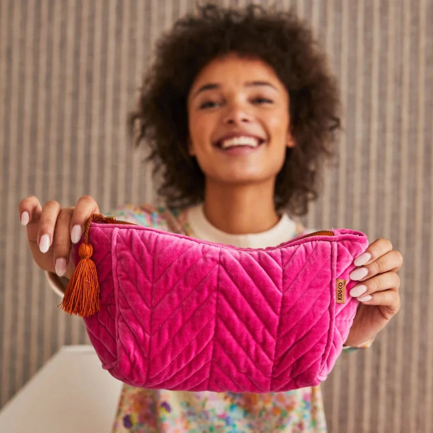 Kip&Co Toiletry Bag | Sweet Talker Velvet available at The Honey Emporium