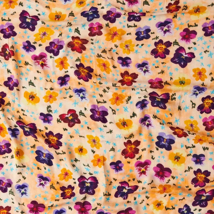 Kip&Co Bamboo Swaddle | Pansy available at The Honey Emporium