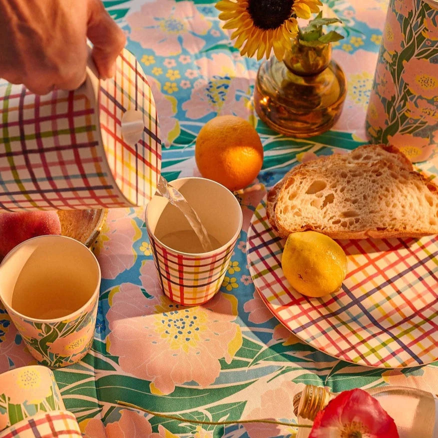Kip&Co Picnic Check Dinner Plate 2 Piece Set available at The Honey Emporium