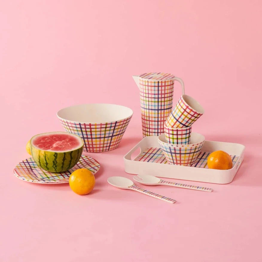 Kip&Co Picnic Check Cup | 2 Piece Set available at The Honey Emporium