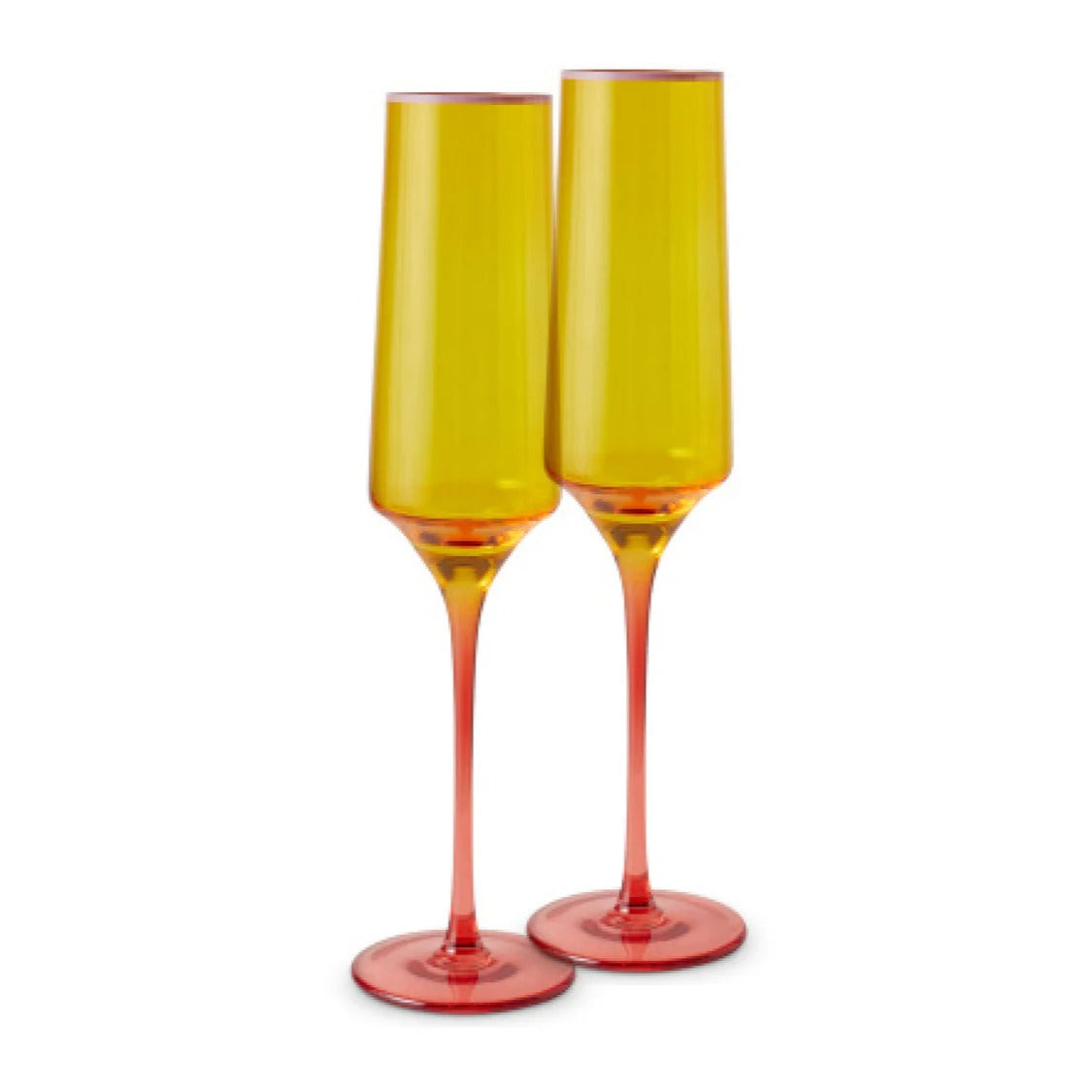 Kip&Co Champagne Glass 2 Piece Set | Tropical Punch available at The Honey Emporium