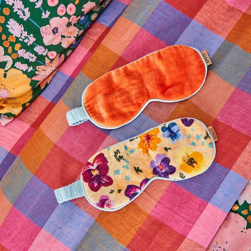 Kip&Co Velvet Eye Mask | Pansy available at The Honey Emporium