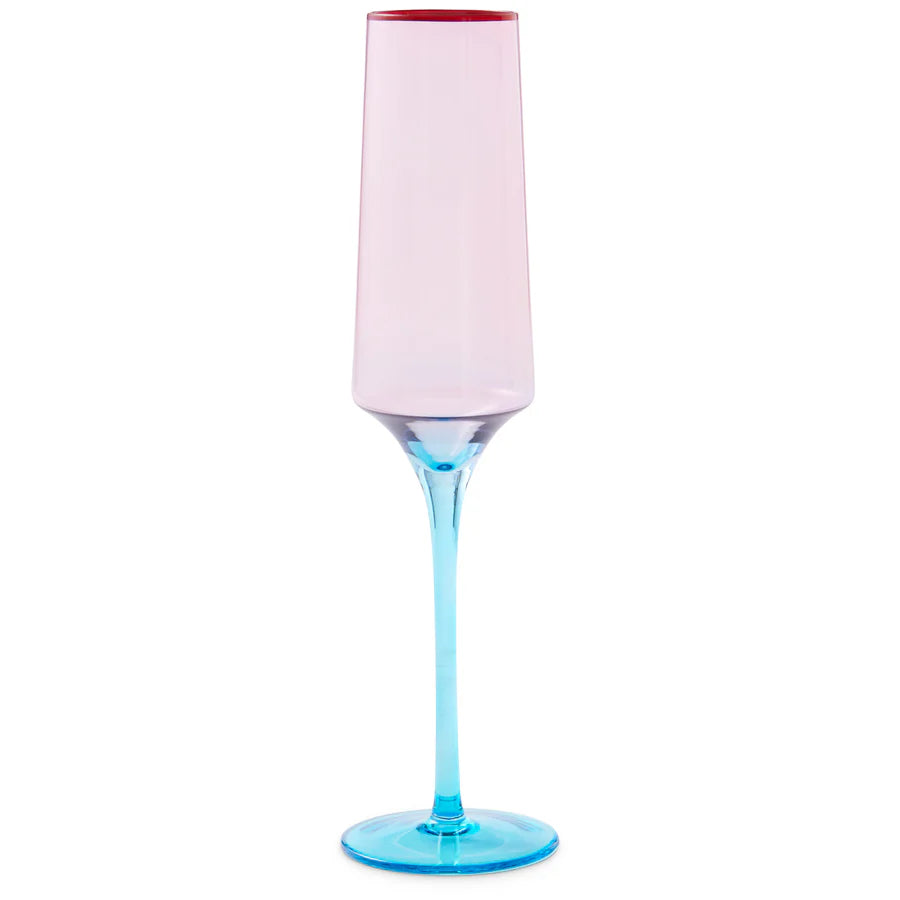 Kip&Co Champagne Glasses 2 Piece Set | Rose with a Twist available at The Honey Emporium